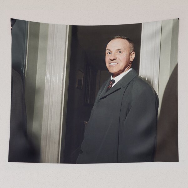 Item preview, Bill Shankly, blue coat designed and sold by AndythephotoDr.