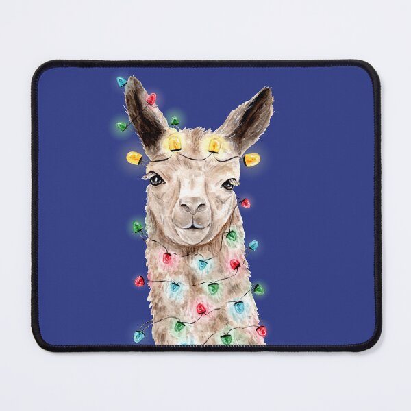 Item preview, Llama with Fairy Lights - Watercolour Painting designed and sold by Pattokarts.