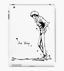 Ink Blues Black iPad Case/Skin