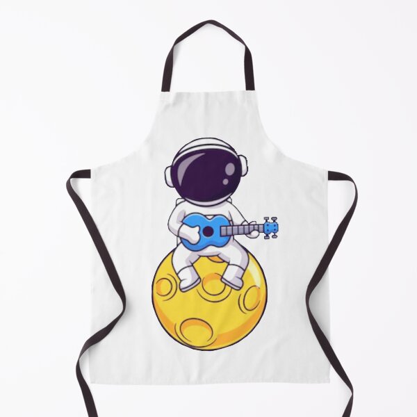 Item preview,  Cute astronaut playing a guitar cartoon designed and sold by BEAUTY ⭐⭐⭐⭐⭐.