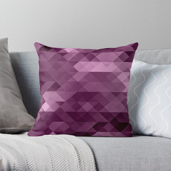 Shaded triangular pattern Throw Pillow