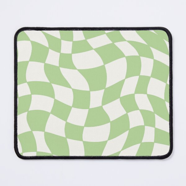 Item preview, Light Green Groovy Distorted Wave Checker Grid designed and sold by Elijah T.