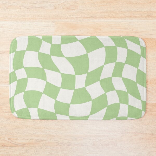 Item preview, Light Green Groovy Distorted Wave Checker Grid designed and sold by Elijah T.
