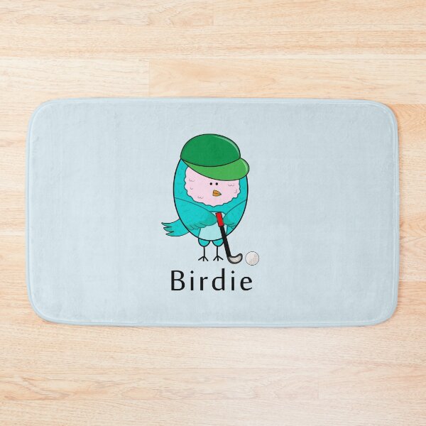 Item preview, cute bird playing golf designed and sold by wordspotrayal.