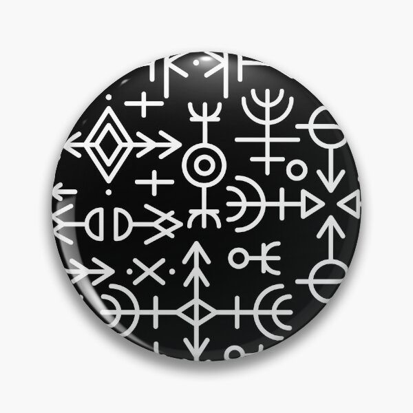 Artikelvorschau, Wikinger Runen skandinavisches nordisches Futhark-Muster Schwarz entworfen und verkauft von SoccaTamam.