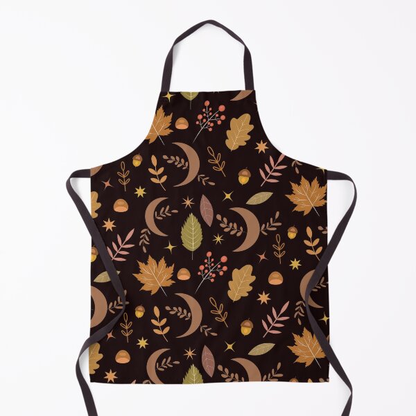 Item preview, Autumn Leaves With Boho Moon and Stars Pattern designed and sold by Yasminepatterns .