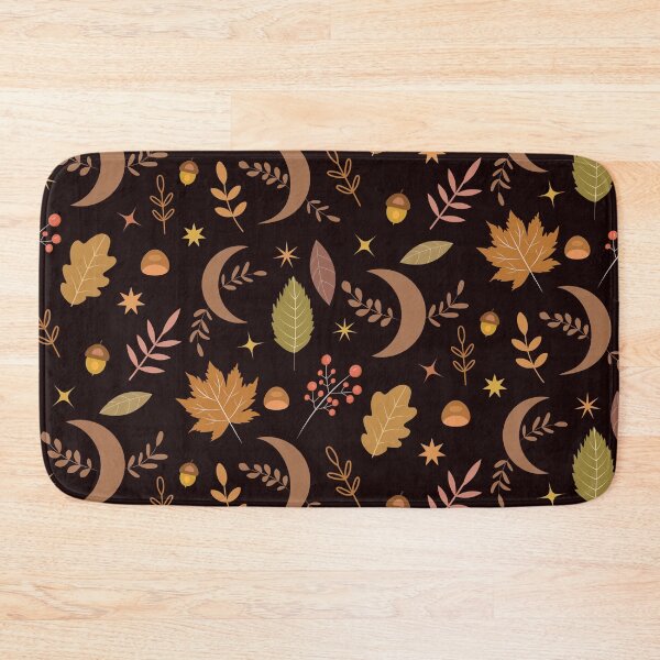 Item preview, Autumn Leaves With Boho Moon and Stars Pattern  designed and sold by Yasminepatterns .