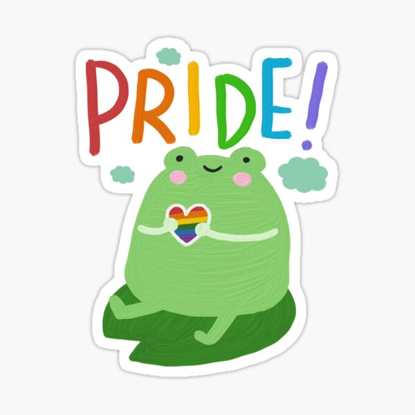 Pride Lgbt Frog Sticker For Sale By Moonlifejournal Redbubble