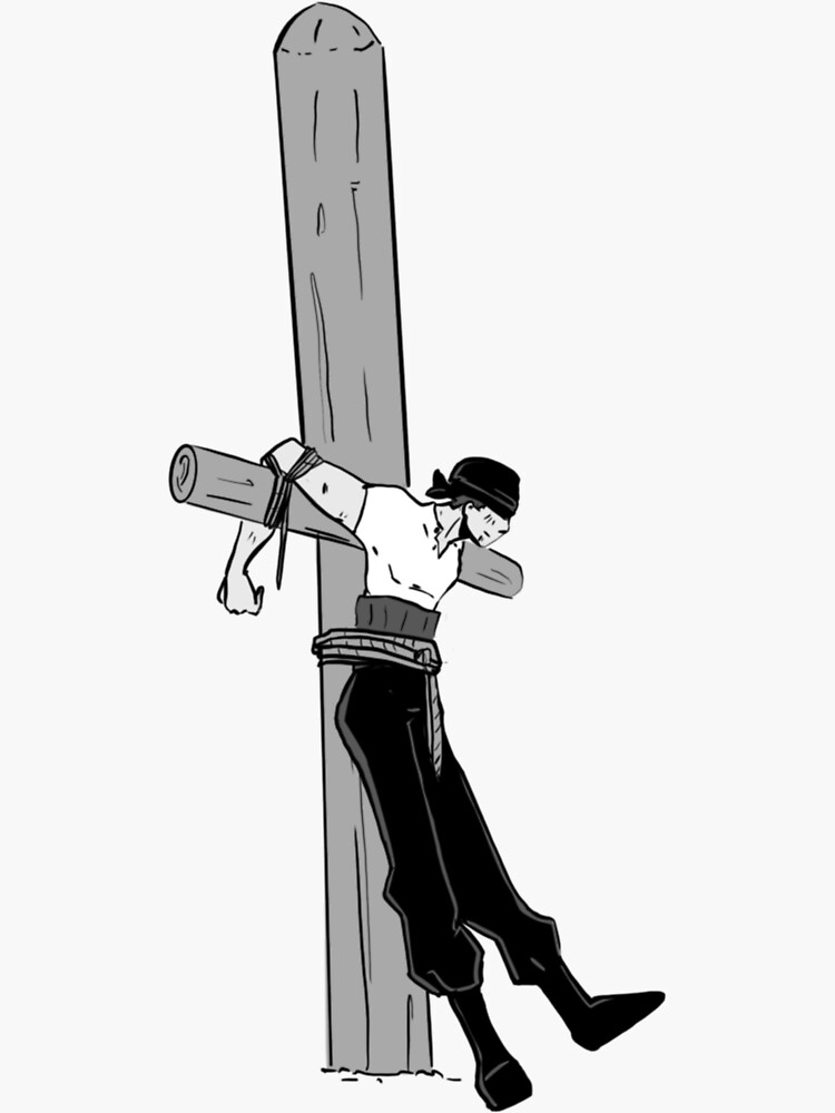 "Roronoa Zoro`s first appearance in One piece" Sticker for Sale by chow