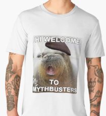 Mythbusters Jamie Hyneman seal Men's Premium T-Shirt
