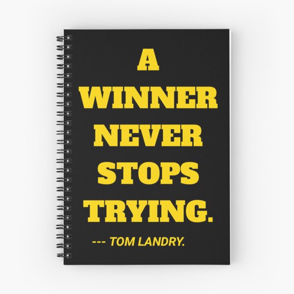 Item preview, A winner never stops quote by Tom Landry designed and sold by HoldyTaylor.