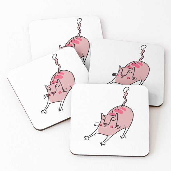 Item preview, Cat stretching  designed and sold by animalsforfun.