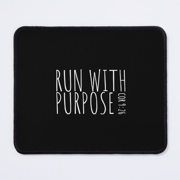 Item preview, Run With Purpose, Corinthians 9:26, Running, Workout, Run, Runner, Fitness, Marathon designed and sold by Minimalist Quotes and Sayings.