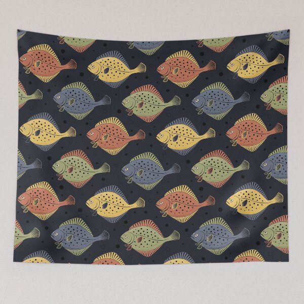Item preview, Flounders pattern dark designed and sold by Avisnanna.