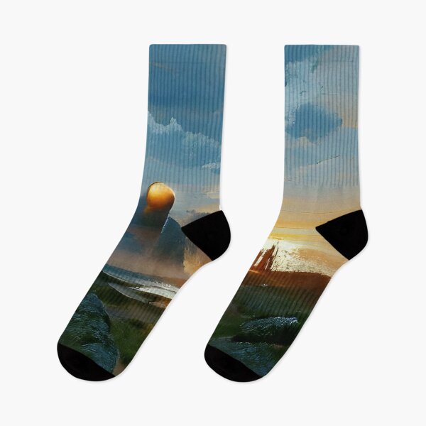 Item preview, AI Generated Art, Retro sunset Landscape  designed and sold by ACC .