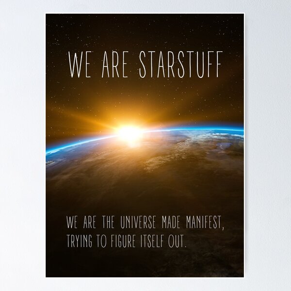 Item preview, We Are Starstuff - Sunrise at Space - Black - B5 Sci-Fi designed and sold by Fenay Designs.