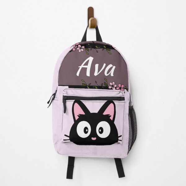 Item preview, Ava Floral Cat Name Plate designed and sold by Coffee Lifestyle.