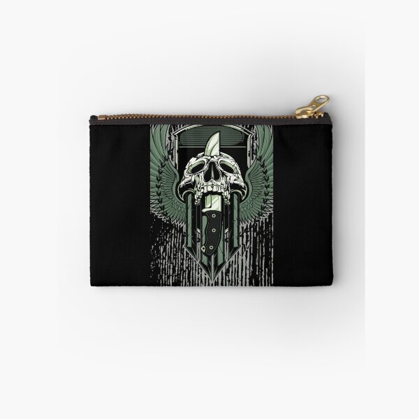 Item preview, Skull With Knife Active  designed and sold by Teebobshop.