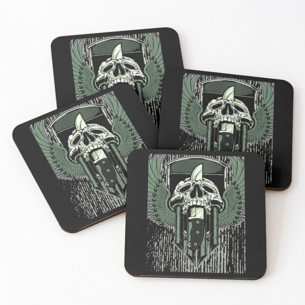 Item preview, Skull With Knife Active  designed and sold by Teebobshop.