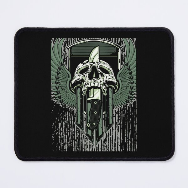 Item preview, Skull With Knife Active  designed and sold by Teebobshop.