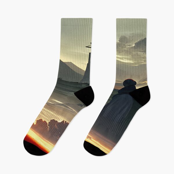 Item preview, AI Generated Art, Retro Sunset Dark Landscape  designed and sold by ACC .