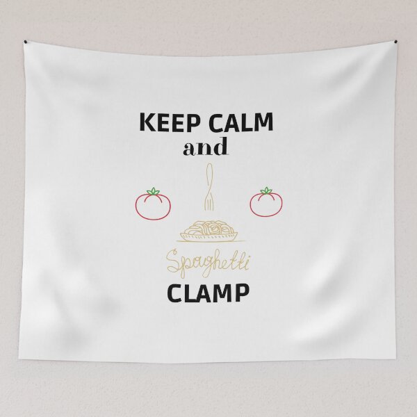 Item preview, Keep calm and spaghetti clamp designed and sold by Rubi16.