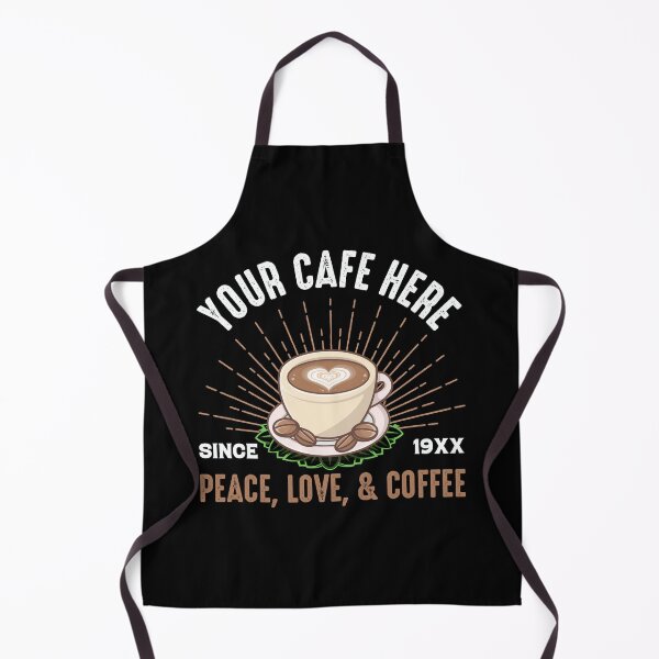 Item preview, Your Cafe Here Peace Love Coffee designed and sold by UnknownArtistt.