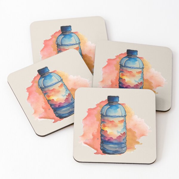 Item preview, Watercolor water bottle || Hydration painting designed and sold by MadSwellDesigns.