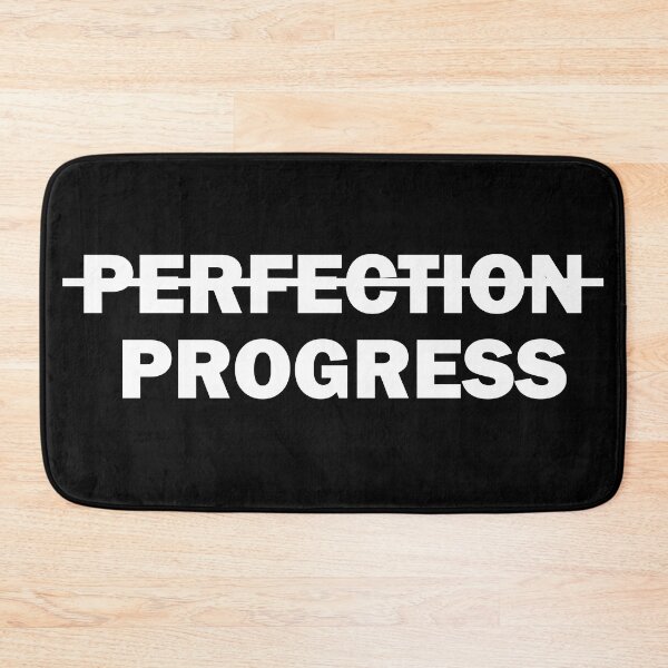 Item preview, perfection progress sticker motivational funny stickers, laptop decals, tumbler stickers, water bottle sticker, progress water bottle decals designed and sold by TomorrowQuotes.