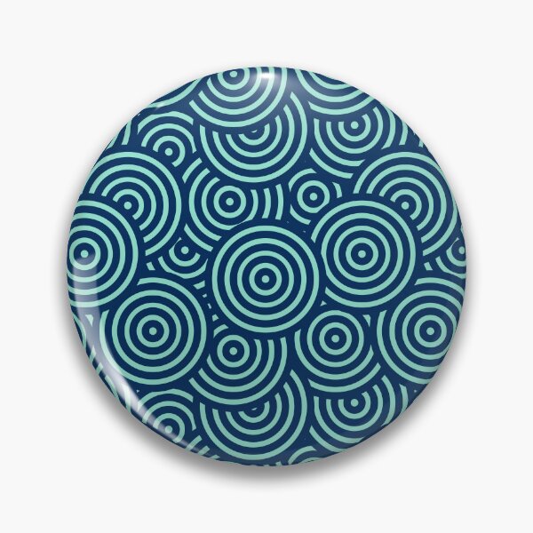 Item preview, Seamless pattern with blue circles designed and sold by MadSwellDesigns.