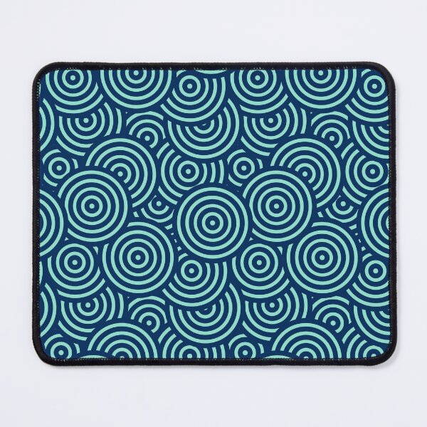 Item preview, Seamless pattern with blue circles designed and sold by MadSwellDesigns.