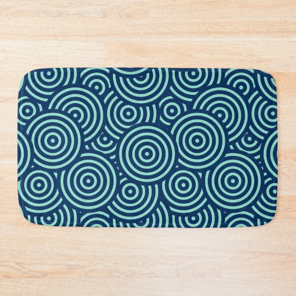 Item preview, Seamless pattern with blue circles designed and sold by MadSwellDesigns.