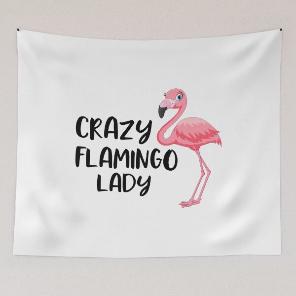 Item preview, Crazy Flamingo Lady designed and sold by finchestee.
