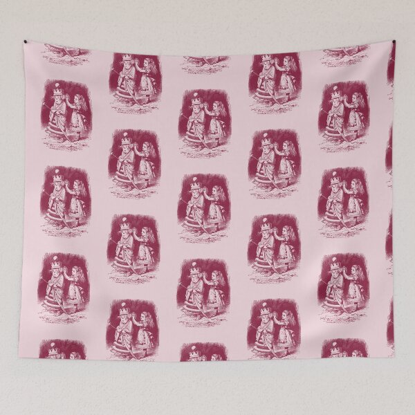 Item preview, Alice in Wonderland and the Queen in color (pink) designed and sold by Madame Memento.