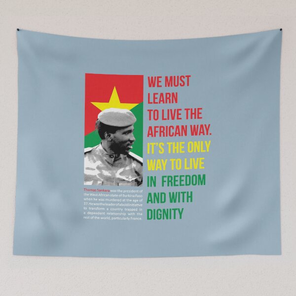 Item preview, Precious Life Worry About Building Developed Country Thomas Sankara Quote Graphic For Fans designed and sold by JorgenertonVice.