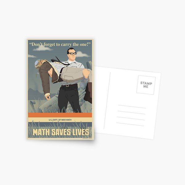 MATH SAVES LIVES Postcard