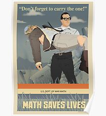 MATH SAVES LIVES Poster