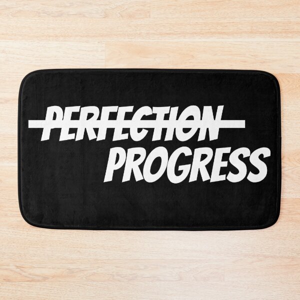 Item preview, perfection progress sticker motivational funny stickers, laptop decals, tumbler stickers, water bottle sticker, progress water bottle decals designed and sold by TomorrowQuotes.