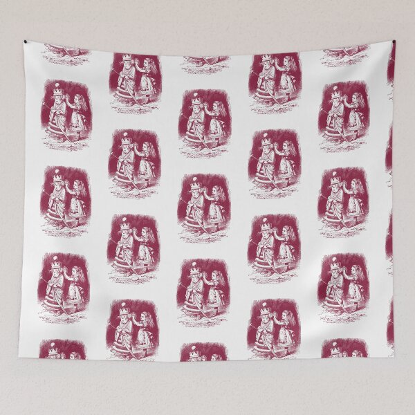 Item preview, Alice in Wonderland and the Queen in color (white) designed and sold by Madame Memento.