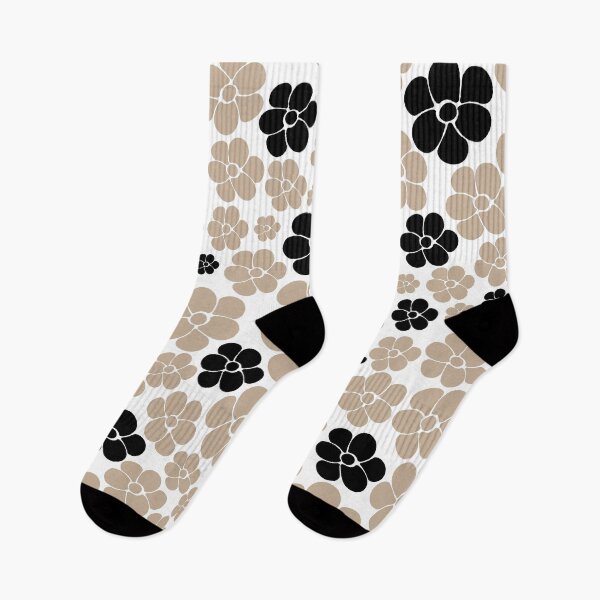 Item preview, Flower Pattern - Taupe, Black and White  designed and sold by LAEC-Shop.