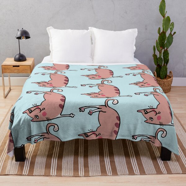 Item preview, Funny Cat Doing Wall Stretch designed and sold by animalsforfun.