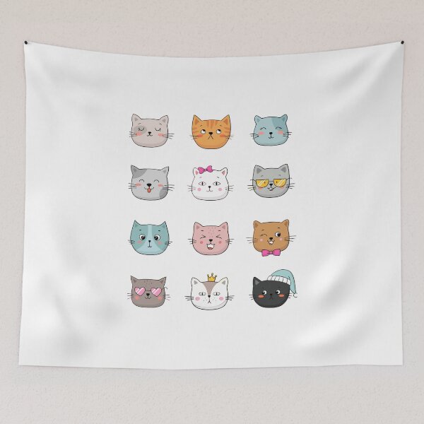 Item preview, cats stickers for laptop designed and sold by Alaminee.