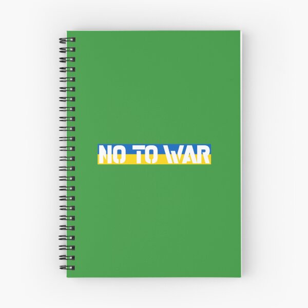 Item preview, NO TO WAR UKRAINE FLAG designed and sold by BrennaForeman.