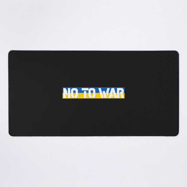 Item preview, NO TO WAR UKRAINE FLAG designed and sold by BrennaForeman.