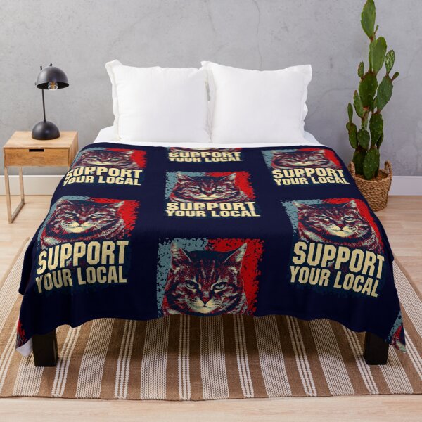 Item preview, Support your local cat designed and sold by IcalsaidArt.