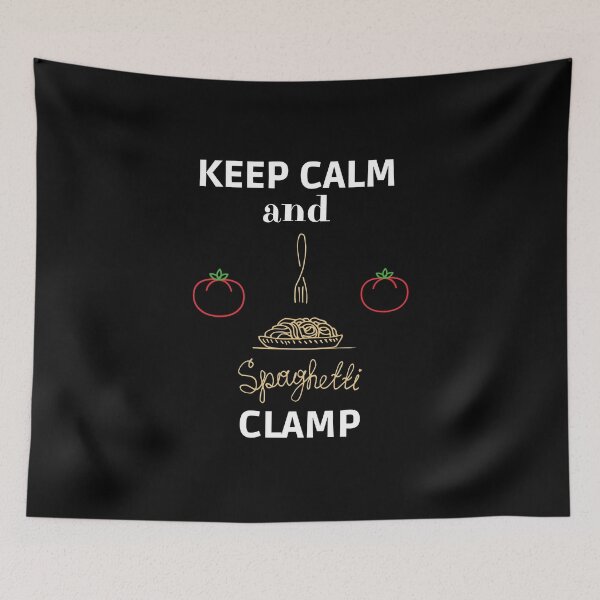 Item preview, Keep calm and spaghetti clamp designed and sold by Rubi16.