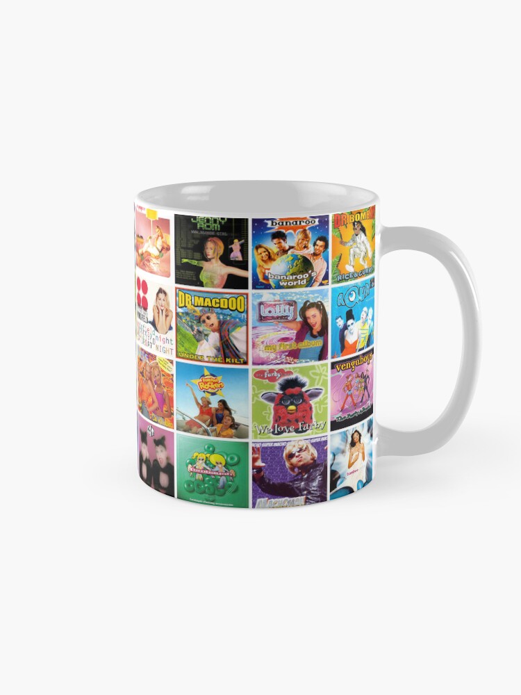 Alternate view of Iconic Bubblegum Dance Album Covers Coffee Mug