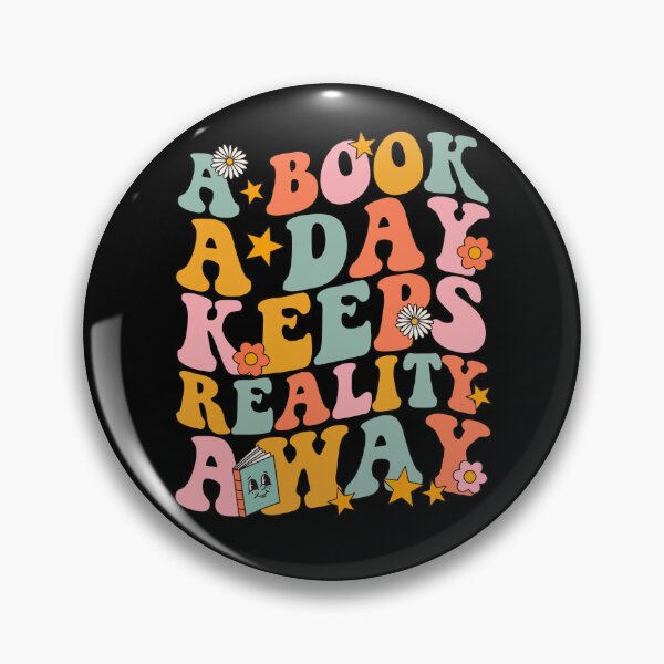Item preview, A Book a Day Keeps Reality Away Groovy Library Reading Lovers designed and sold by JokeGysen.