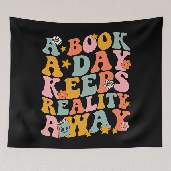 Item preview, A Book a Day Keeps Reality Away Groovy Library Reading Lovers designed and sold by JokeGysen.