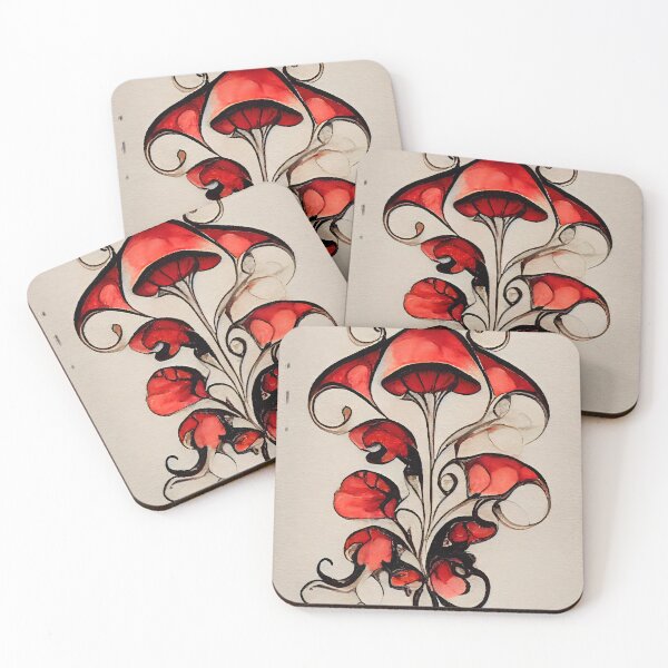 Item preview, Red leaf 01 designed and sold by sci-fAI.
